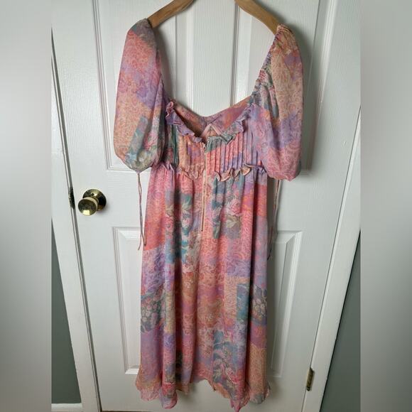 For Love & Lemons Odessa Midi Dress S - Picture 5 of 9